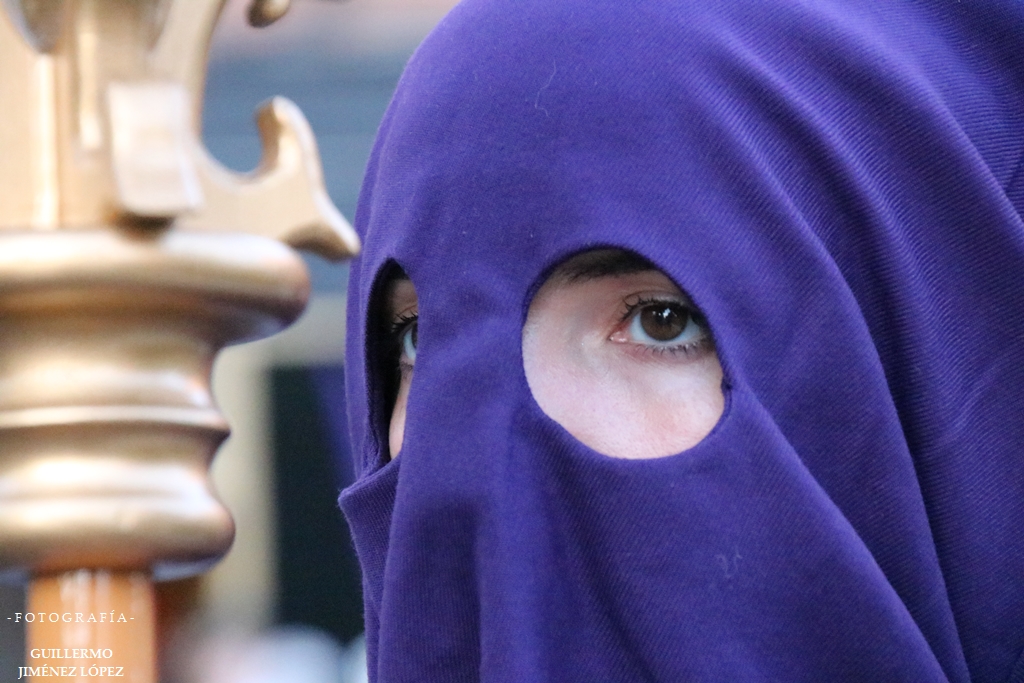Nazareno de la procesión de la Hermandad Nazareno y Soledad de Madrid
